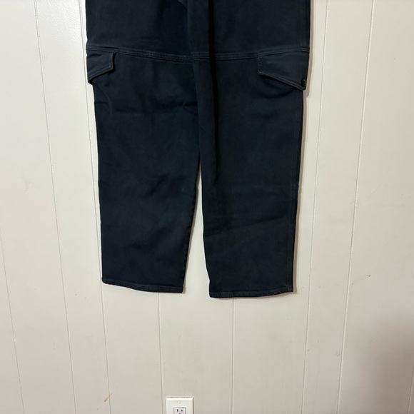 Wilfred Free Black Cargo Pants Straight Leg Size 12 Utility Minimalist - Picture 6 of 10